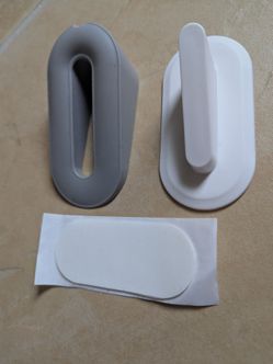 Tall solid rubber doorstop door stopper wedge
