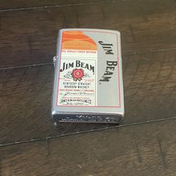 1999 Zippo Jim Beam Bottle Unopened, Unfired in tin