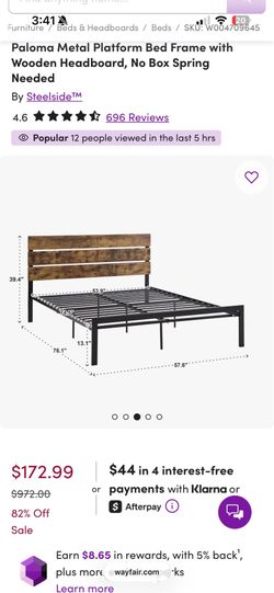 Full bed frame