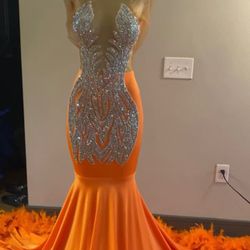 Orange Prom Dress