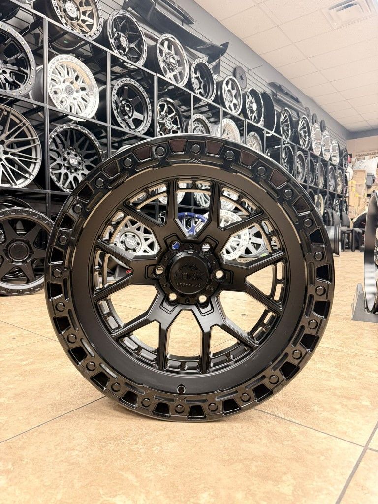 Lock offroad
Commando 20x10
Black 6x139.7
$1160 all 4 wheels