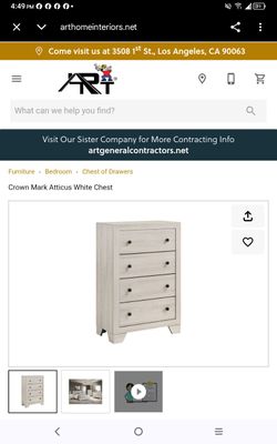 White chest