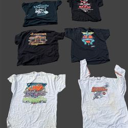 Lot of 6 Vintage T-Shirts 2X 3X 4X – Harley, NASCAR, Bon Jovi