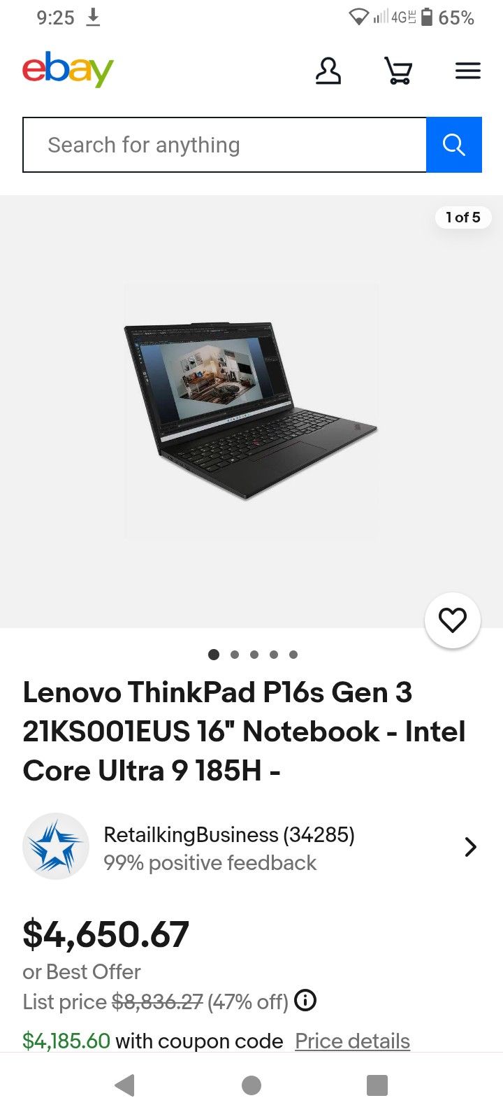 Lenovo ThinkPad P16s Generation 3 Laptop