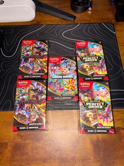 Pokemon booster bundle lot (Pitch black, Chaos rising, Perfect order)