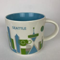 Starbucks, mug, cup, Seattle, you are here 3014