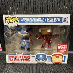 Iron Man Captain America Funko Pop Set 