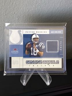 Peyton Manning Football patch card