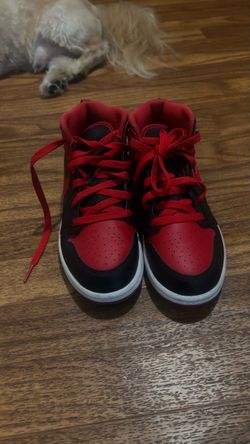 Jordan Air Jordan 1 Men’s Mid Top Red/Black/White size 2