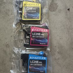 BINKSYLER Ink cartridges LC20EXXL C/M/Y