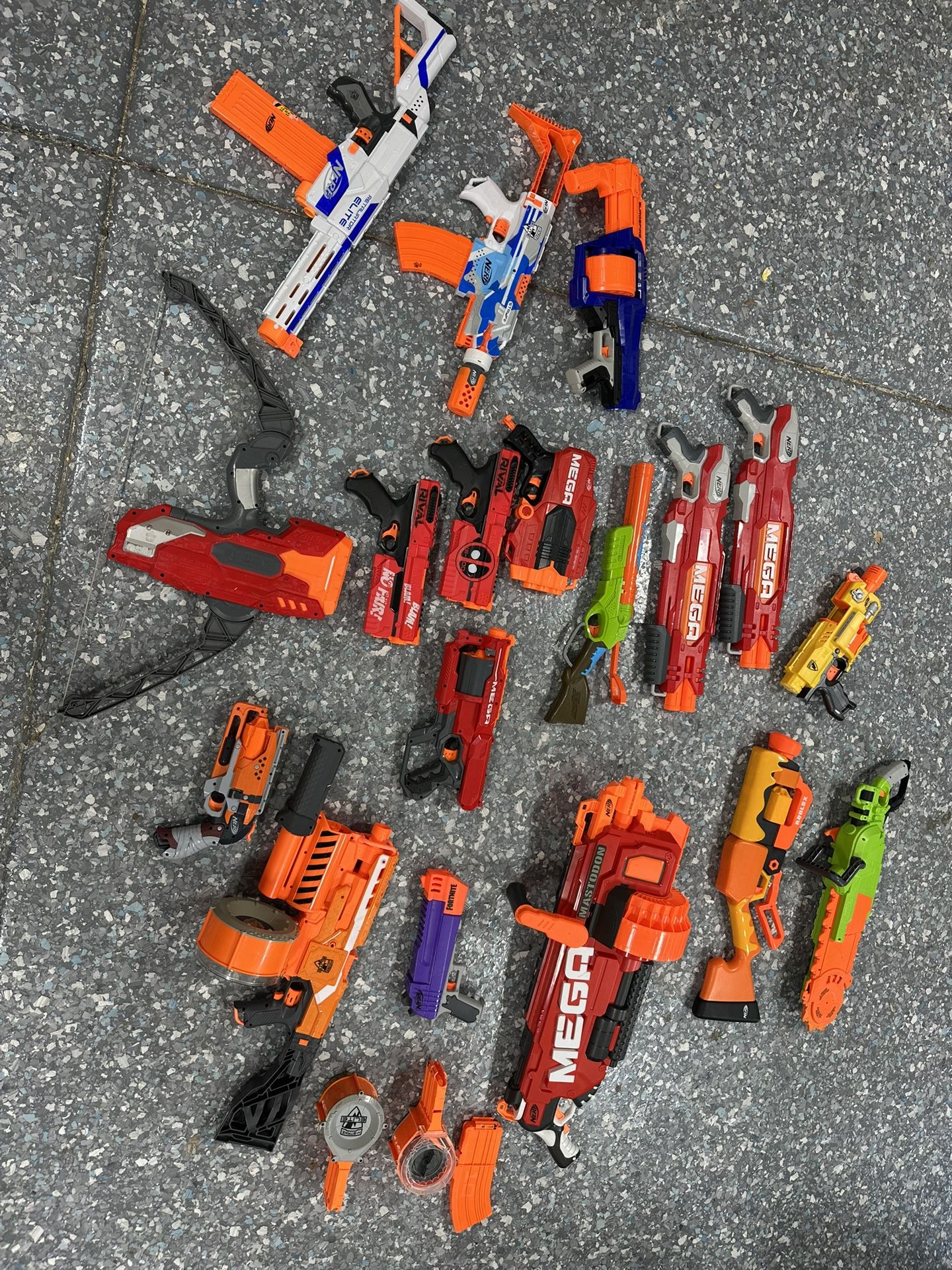 Lot Of Nerf Guns With 4 Gallons Of Nerf Bullets!