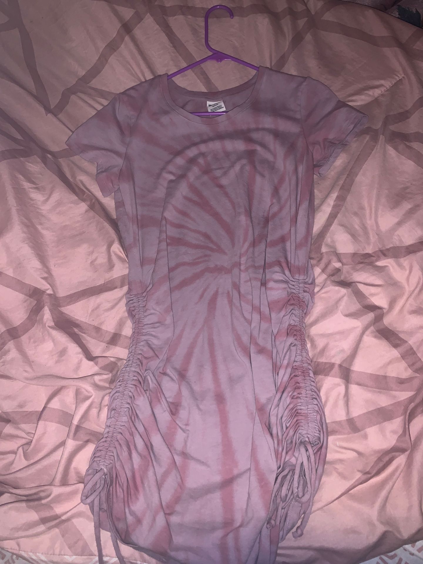 Purple dress from pink