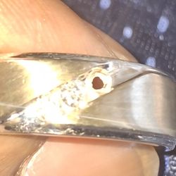 White GOLD with Real Diamonds