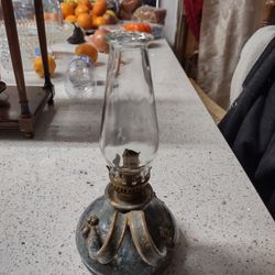 Vintage Oil Glass Lamp 