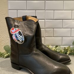 Justin Cowboy Boots Size 15 3E Wide Men's