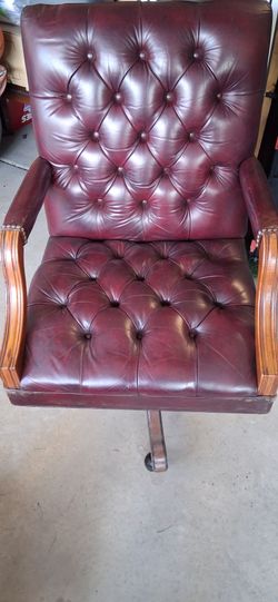 Burgundy Victorian Armchair