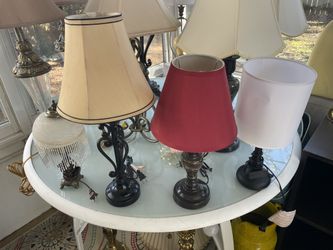 Four real nice lamps small
