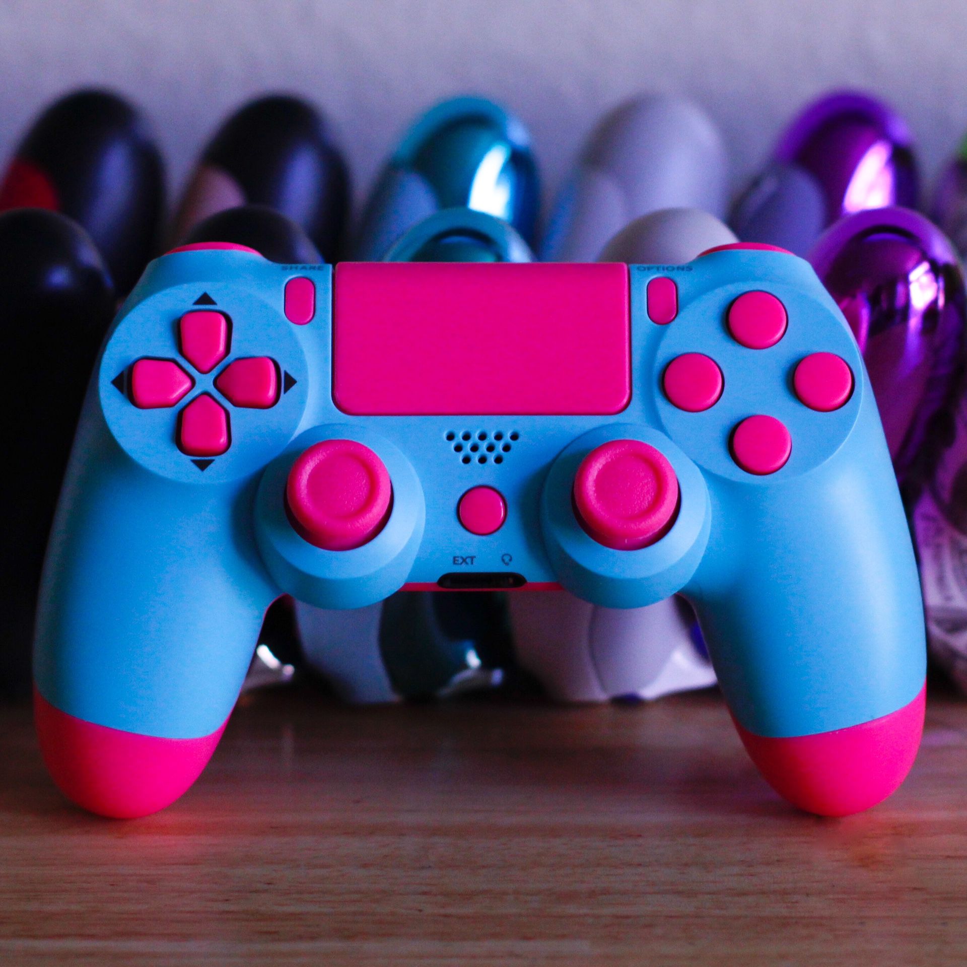 Bubble Gum - DUAL SHOCK 4 - Wireless Bluetooth Custom PlayStation Controller - PS4 / PS3 / PC