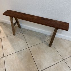 Sawhorse bench (wood)