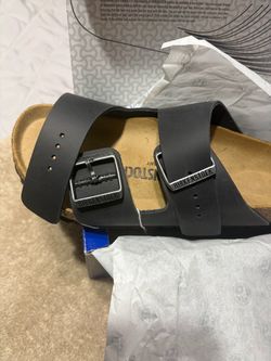Birkenstock Two-Strap Sandals Black Leather