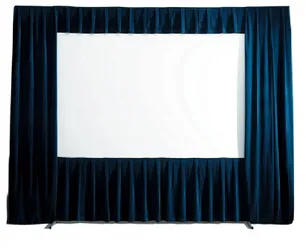 7x10' Fastfold projector screen with rear & front projection screen