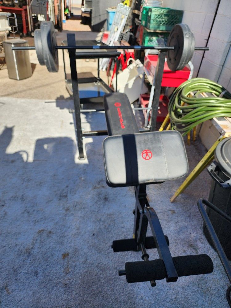 Exercise Bench And Weights