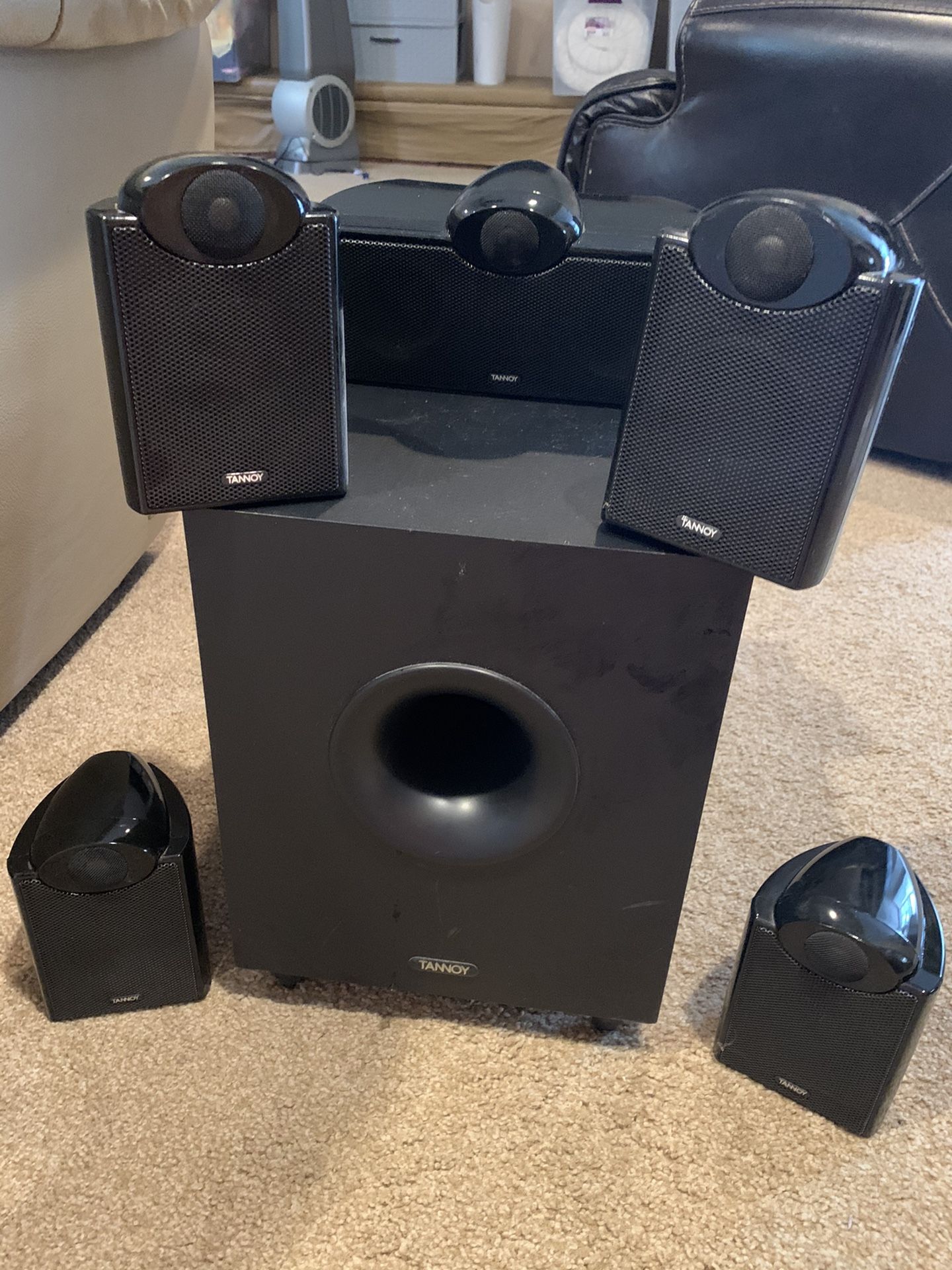 Tannoy 5.1 Surround Speakers and bass module