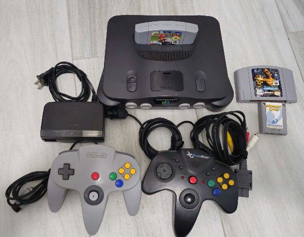 Nintendo 64 Bundle with Mario Kart & Shadow Man