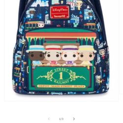 Disney Parks Loungefly Dapper Dans Mini Backpack Main Street 