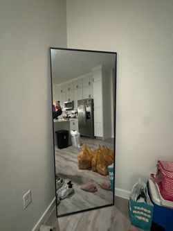 Full Length Floor Mirror Black Frame