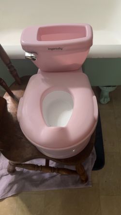 Ingenuity Pink Toddler Potty Training Toilet – Removable Bowl
