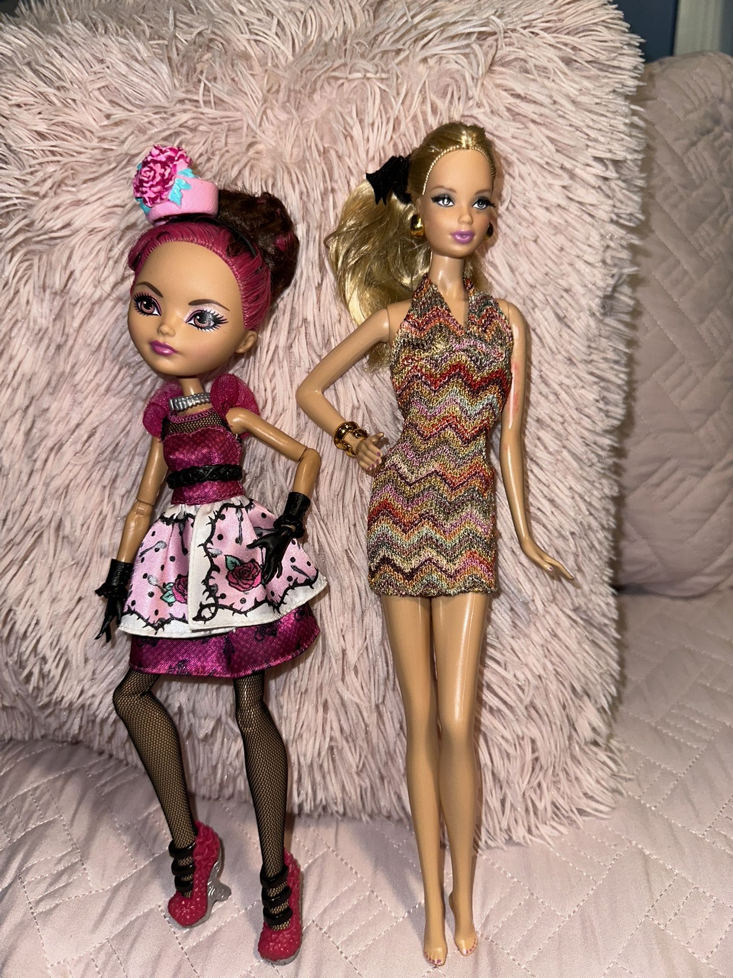 Barbie & Monster High Doll Set β Great Condition! $25 (bundle) or individually $14 / $16