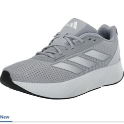 adidas Men's Duramo SL Running Sneaker, Halo Silver/White/Grey, 10