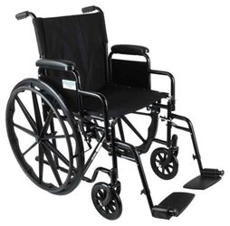 Wheel chair with detachable leg rests