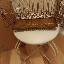 Vintage Metal Basket w/ Handles