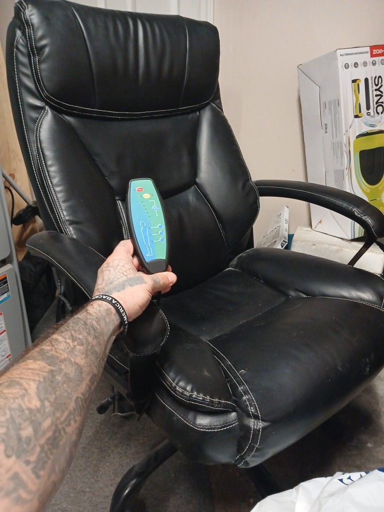 Massage And Heated Computer  Chair 
