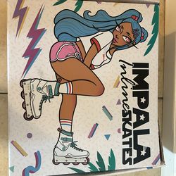 Impala Lightspeed Inline Skate Roller Blades Size 9 - Pink / Yellow