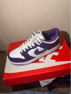 Nike Dunk Low White/Dark Purple – Size 9.5 Women’s / 8 Men’s