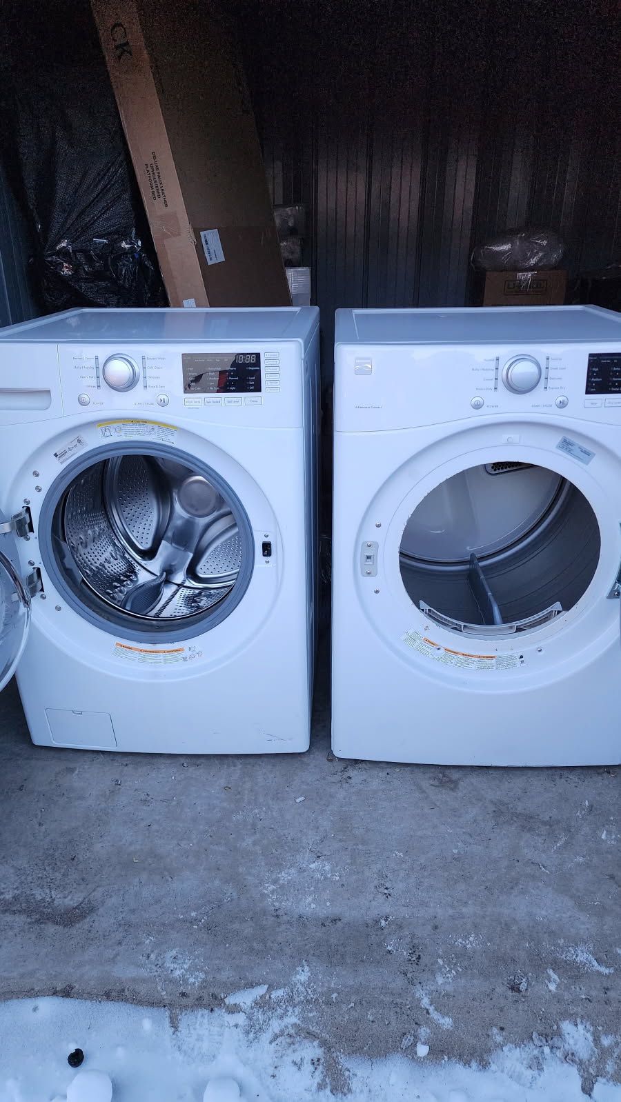 Kenmore Front-Loading Washer And Dryer Set