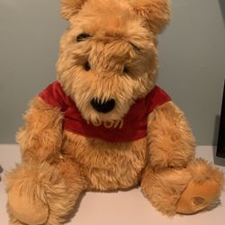 Unused Large 18” Disney Winnie The Pooh Plush Disney Exclusive 