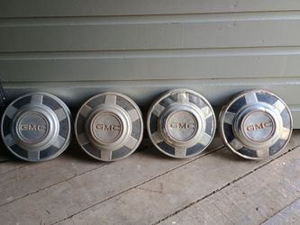 Vintage Square body Hubcaps (4):