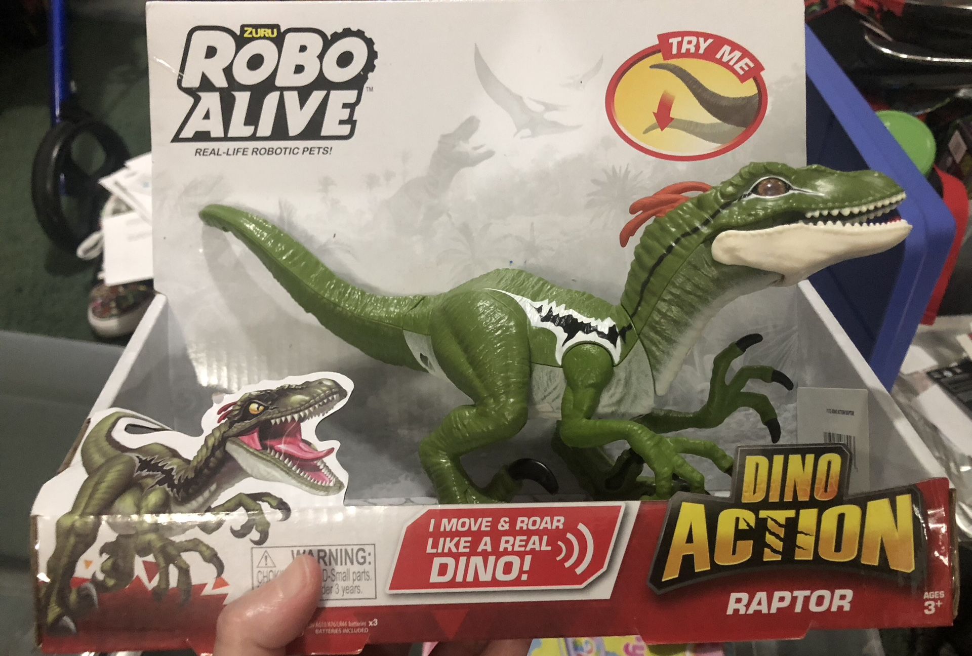 ROBO ALIVE DINO ACTION RAPTOR TOY NE