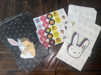 Bad Bunny Goodie Bags W/ Stickers
