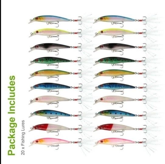 20 Fishing Minnow Baits