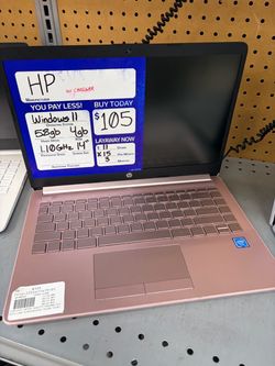 HP 14-inch Laptop Windows 11 Rose Gold