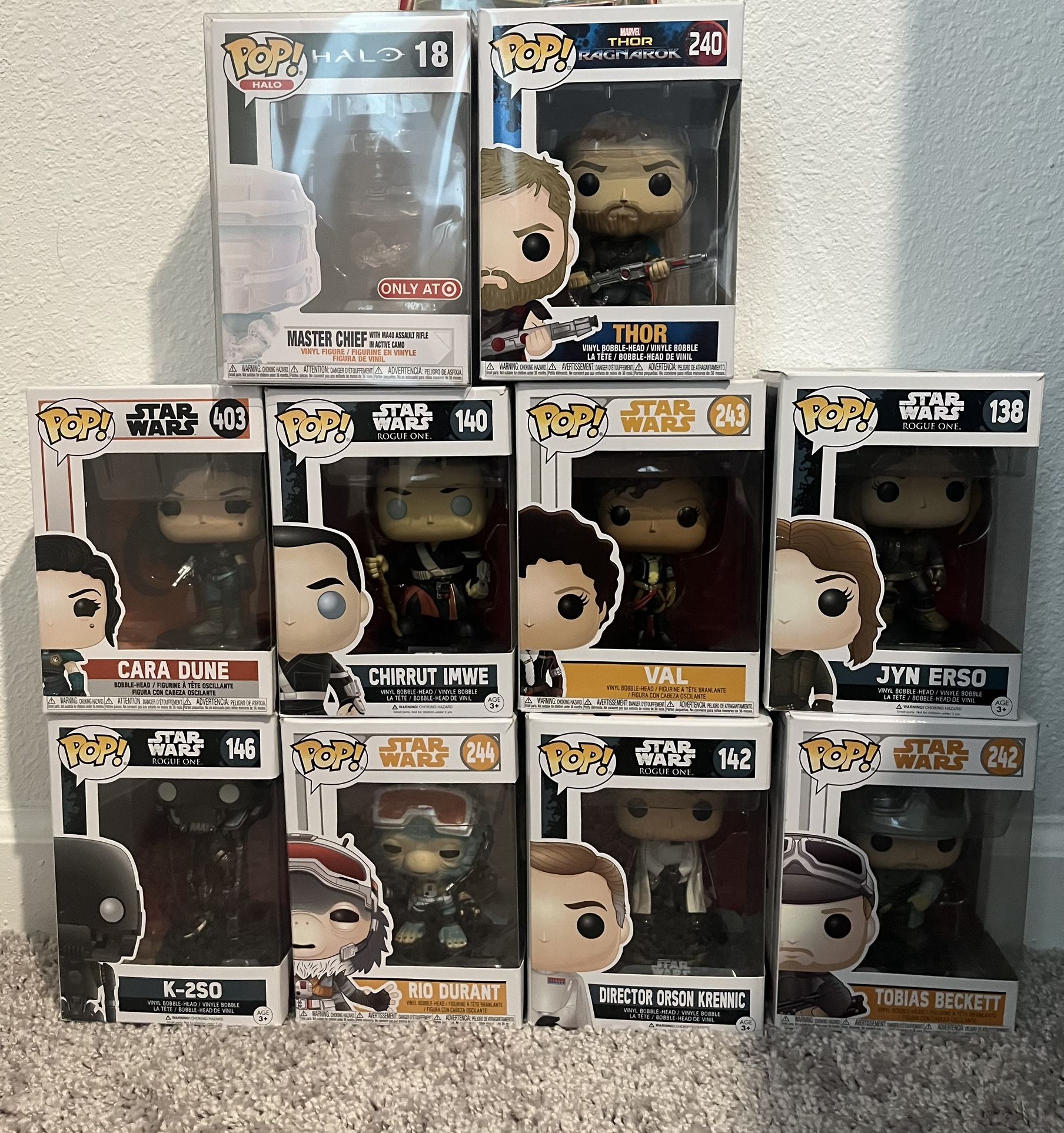 Funko Pop Star wars Halo Selling All For 175