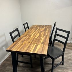 Walnut Veneer Dining Table