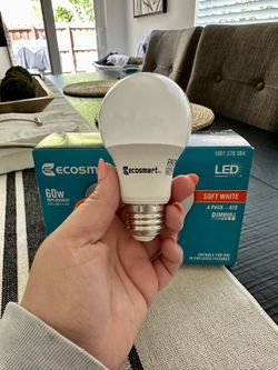 60w Soft White LED Bulbs 4 Pack