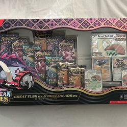 Pokemon - Paldean Fates Great Tusk ex & Iron Treads ex Premium Collection