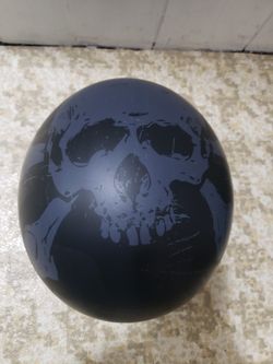 Black Skull Motorcycle Helmet